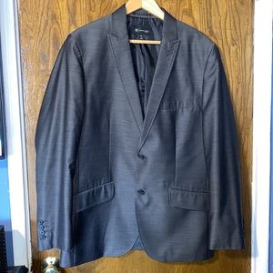 INC INTERNATIONAL CONCEPTS MEN’S SLIM FIT CHARCOAL GRAY CASUAL DRESSY BLAZER